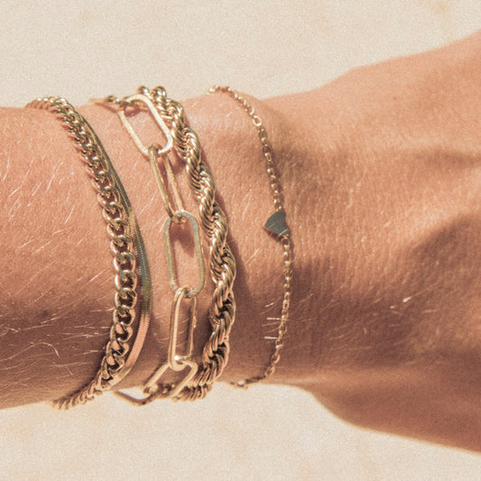 18k gold-plated cord bracelet – for women | Wild Tides