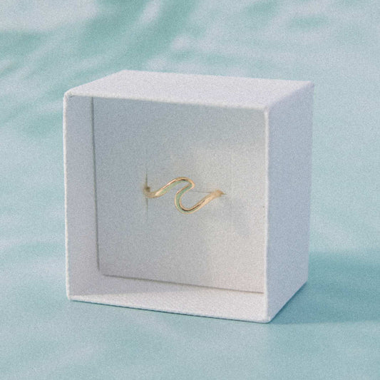 18k gold-plated wave ring – for sea lovers | Wild Tides