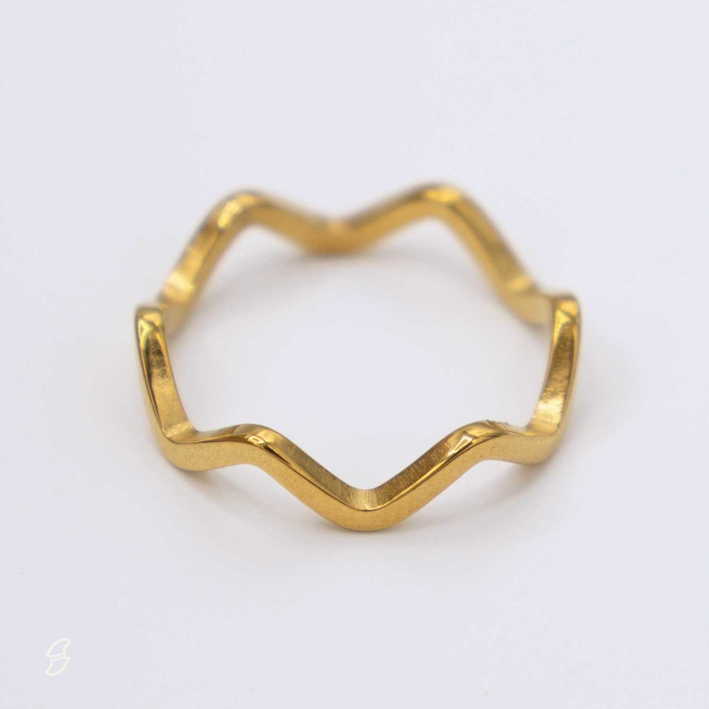 18k gold-plated wave ring – for sea lovers | Wild Tides
