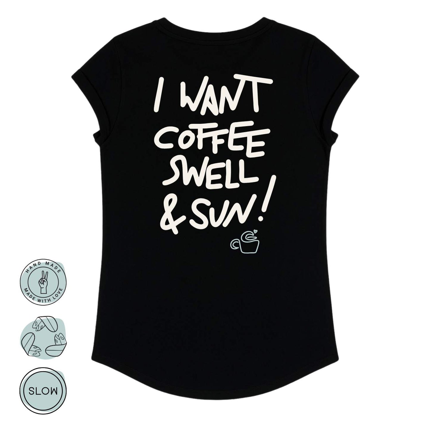 Coffee, Swell & Sun Damen T-Shirt | wildtides