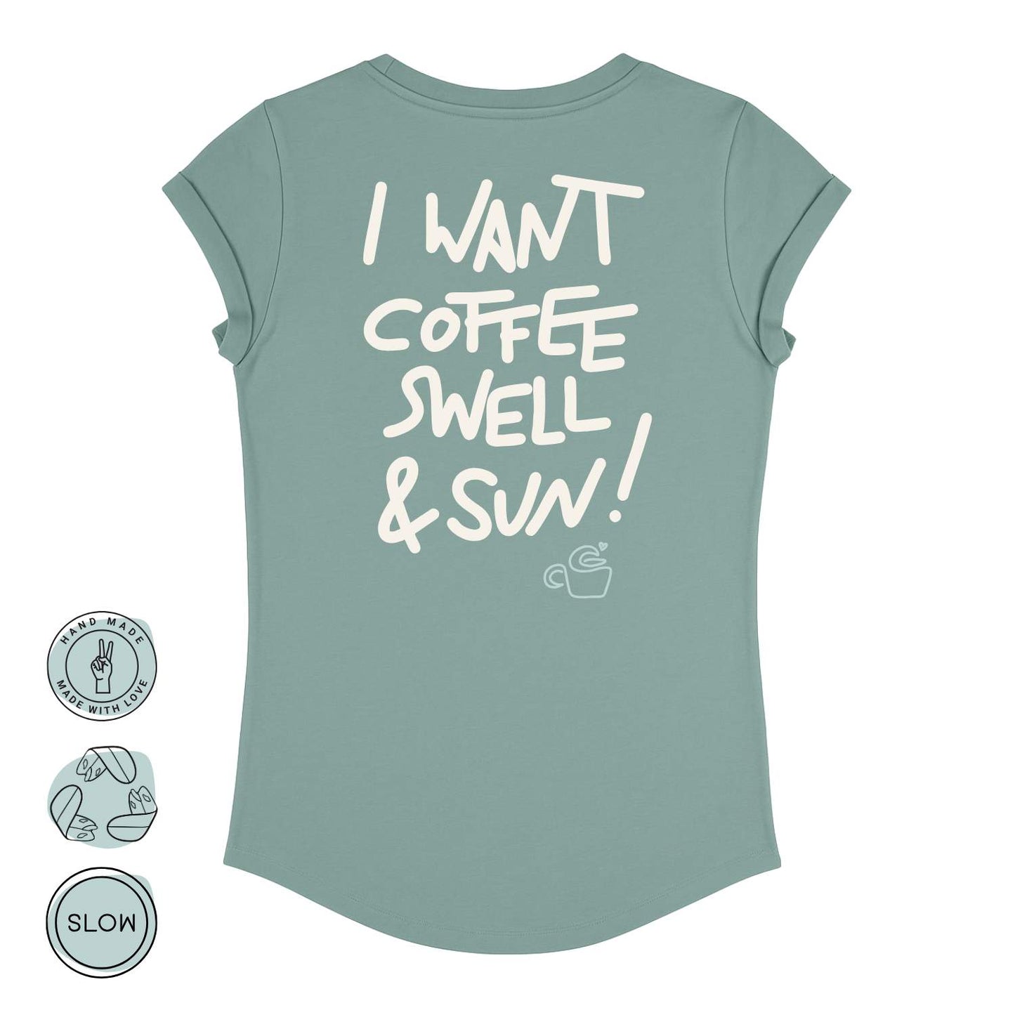 Coffee, Swell & Sun Damen T-Shirt | wildtides