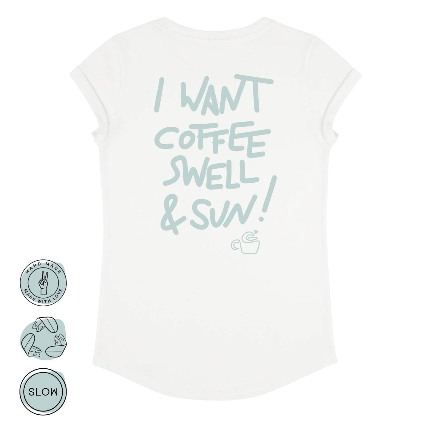 Coffee, Swell & Sun Damen T-Shirt | wildtides