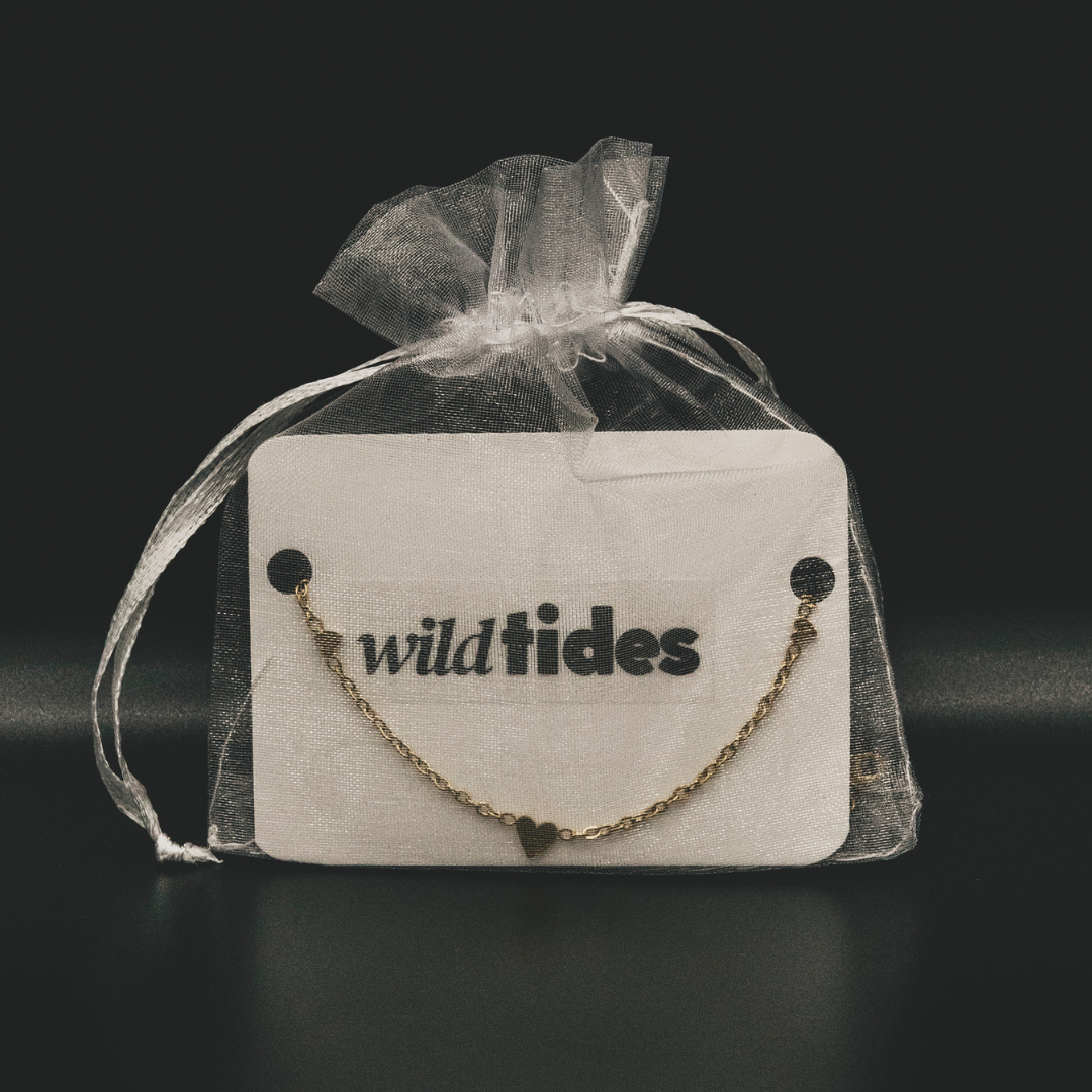 18K vergoldetes Herz-Armband – für Damen | Wild Tides