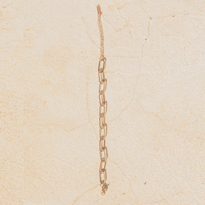 18k gold-plated oval link bracelet – for women | Wild Tides