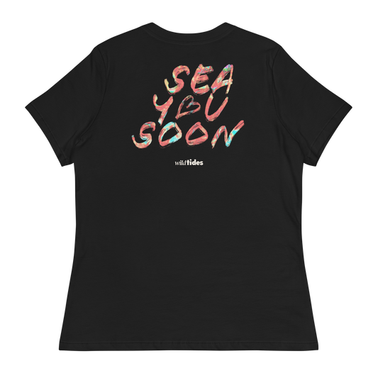 Sea You Soon | T-shirt Damen | schwarz | hinten