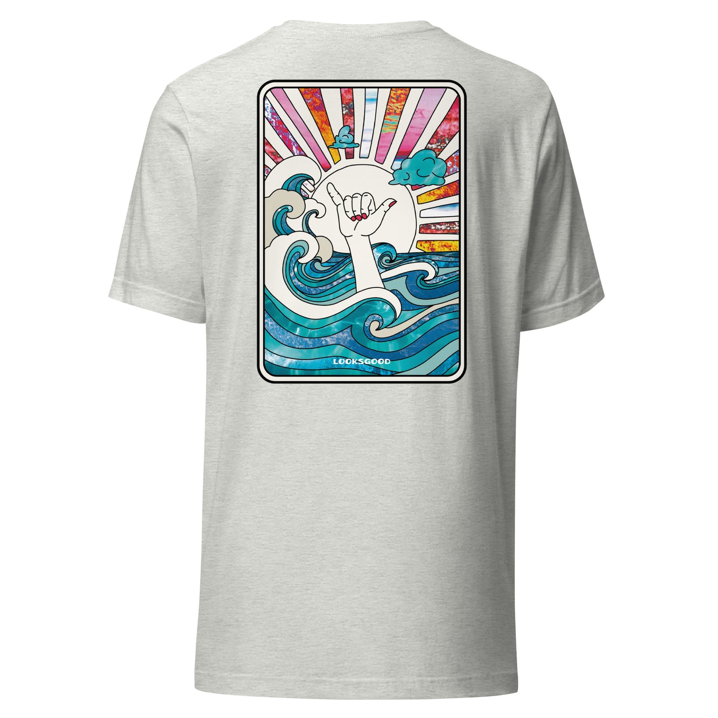 T-Shirt „Surf Cup“ – Unisex Shirt mit Ocean & Hang Loose Print