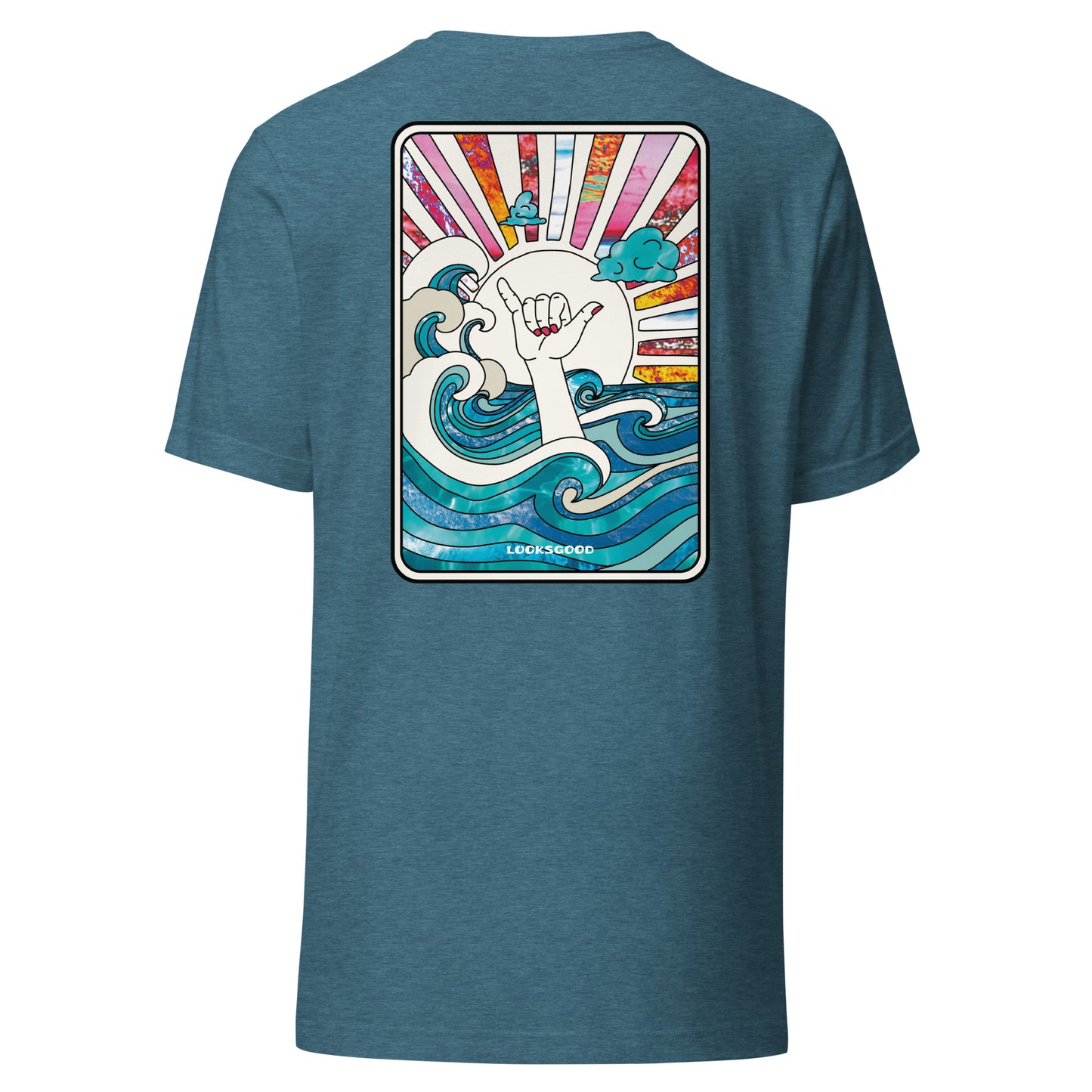 T-Shirt „Surf Cup“ – Unisex Shirt mit Ocean & Hang Loose Print