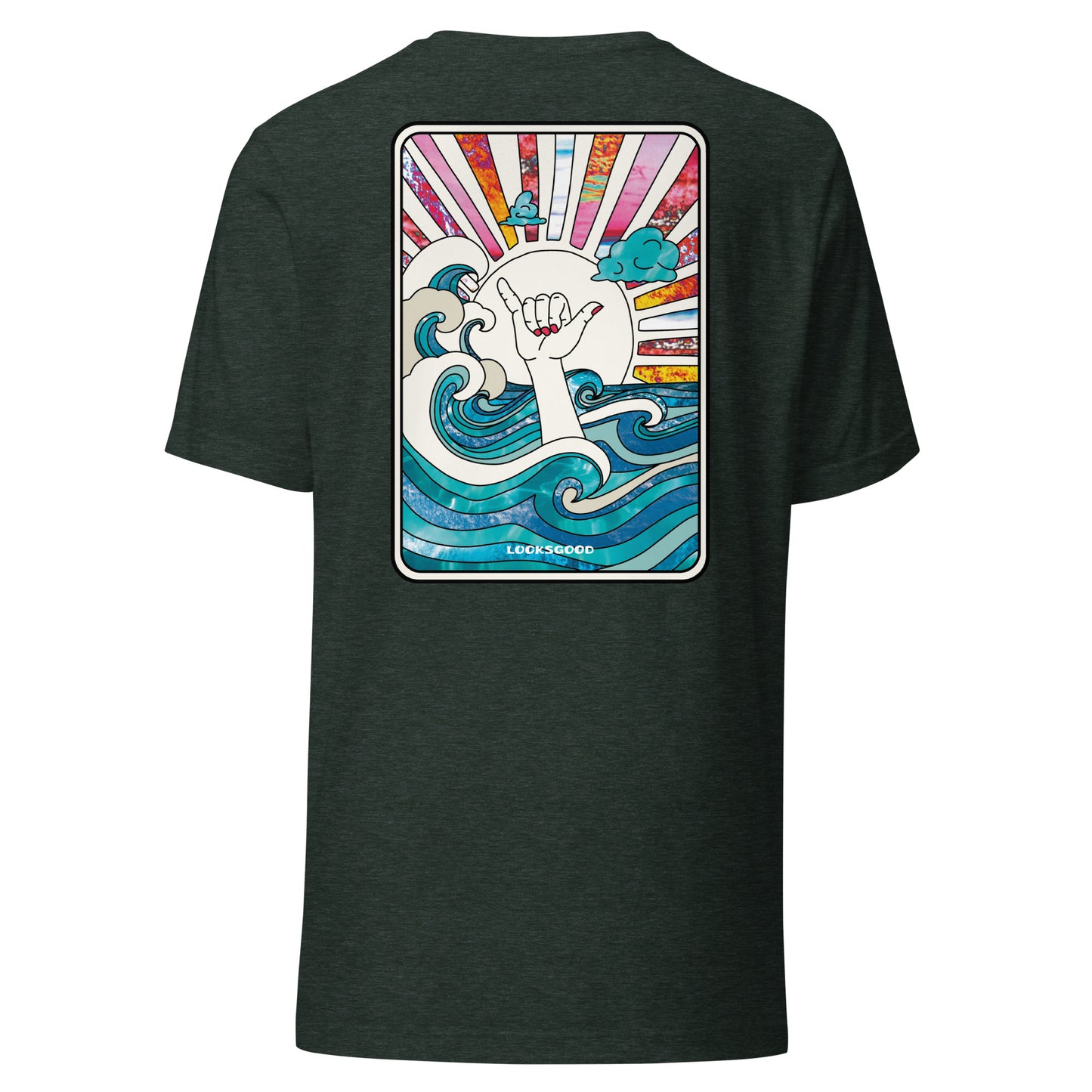 T-Shirt „Surf Cup“ – Unisex Shirt mit Ocean & Hang Loose Print