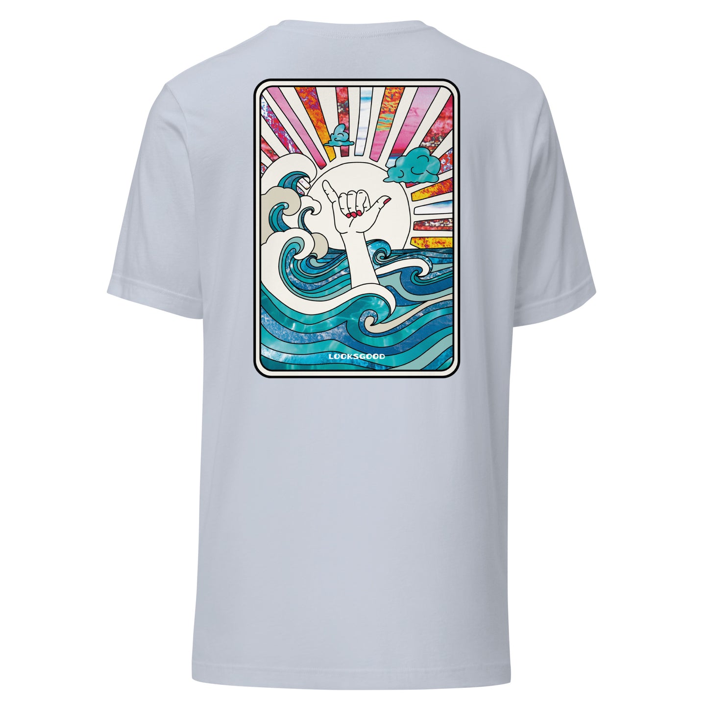 T-Shirt „Surf Cup“ – Unisex Shirt mit Ocean & Hang Loose Print