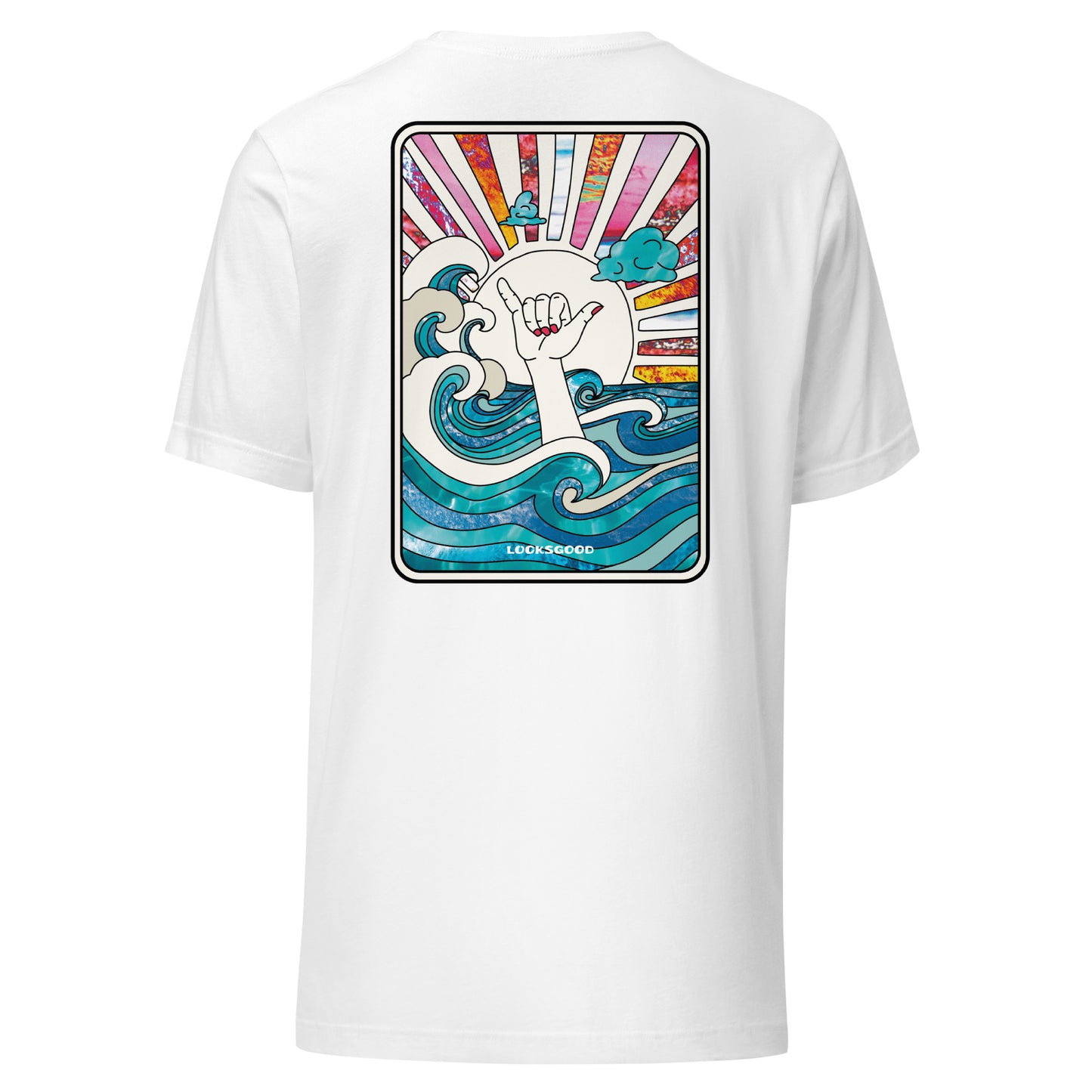 T-Shirt „Surf Cup“ – Unisex Shirt mit Ocean & Hang Loose Print