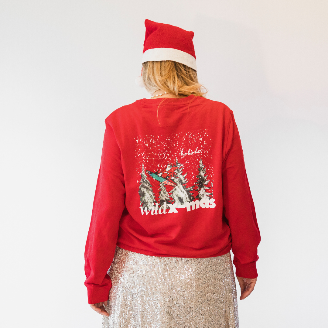 Surfing Santa wildx-mas | Sweater Unisex