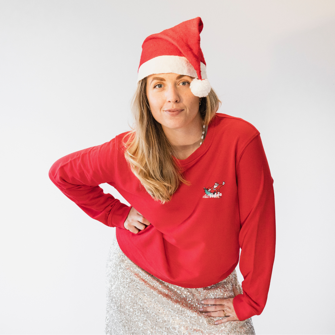 Surfing Santa wildx-mas | Sweater Unisex