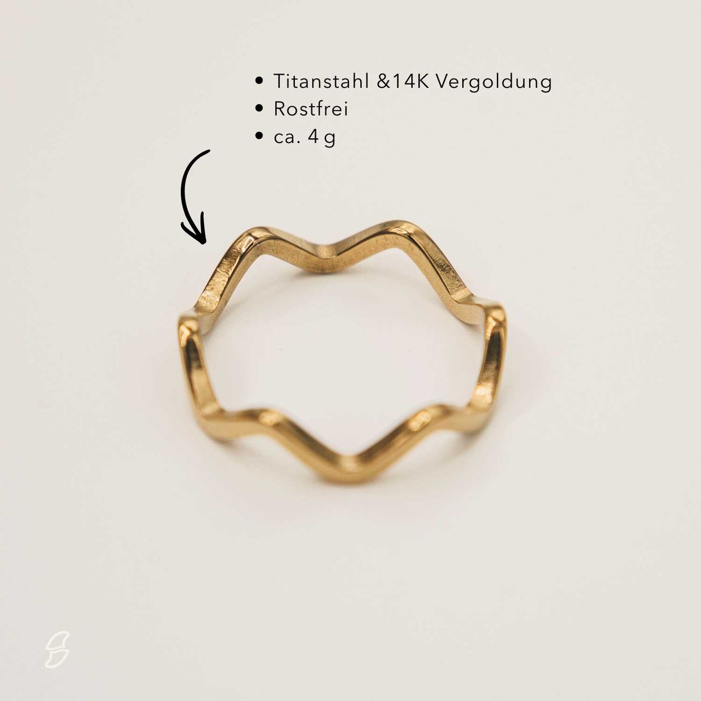 18k gold-plated wave ring – for sea lovers | Wild Tides