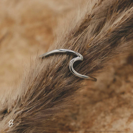 18k gold-plated wave ring – for sea lovers | Wild Tides