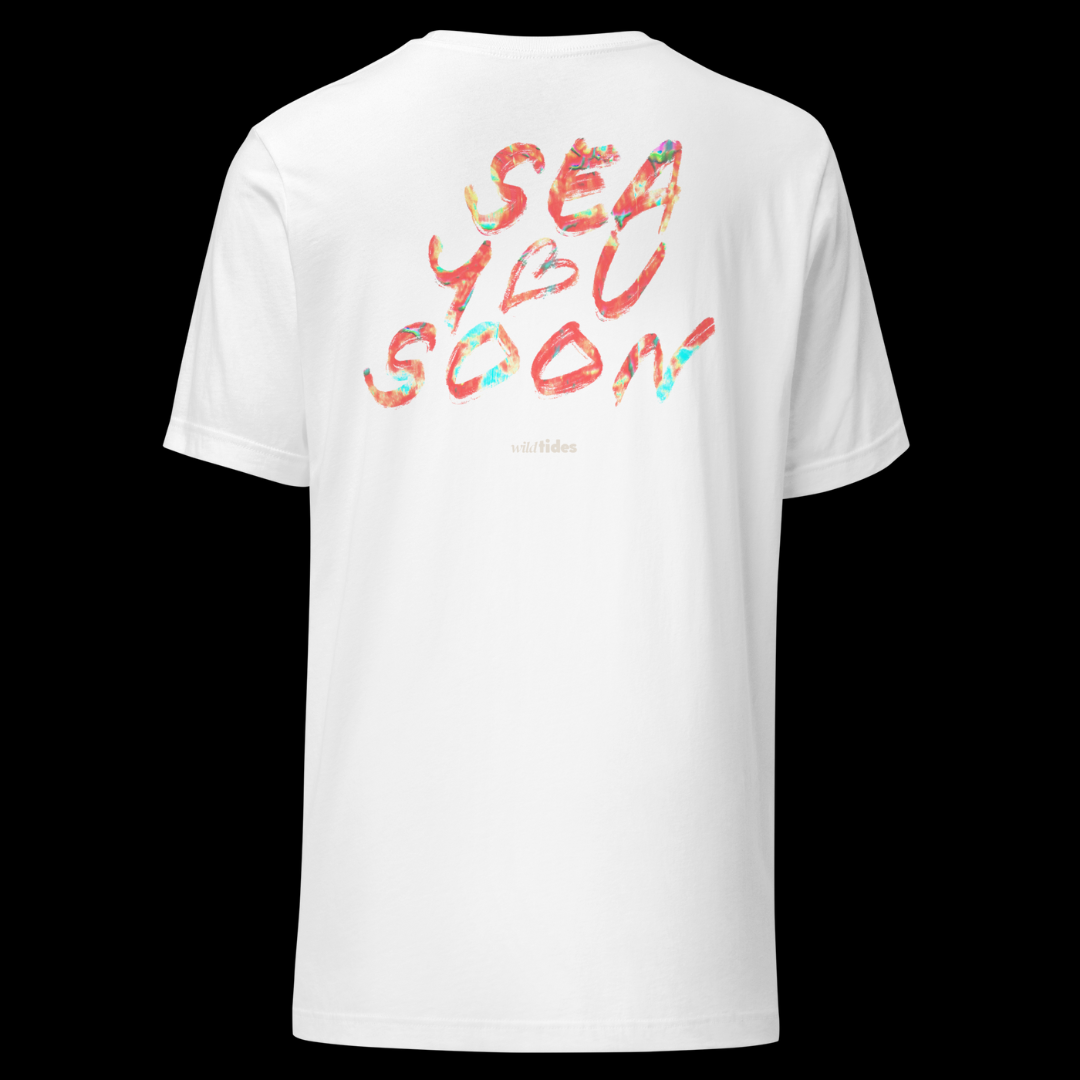 Sea You Soon – Herren T-Shirt mit Typografie & Ocean Vibes