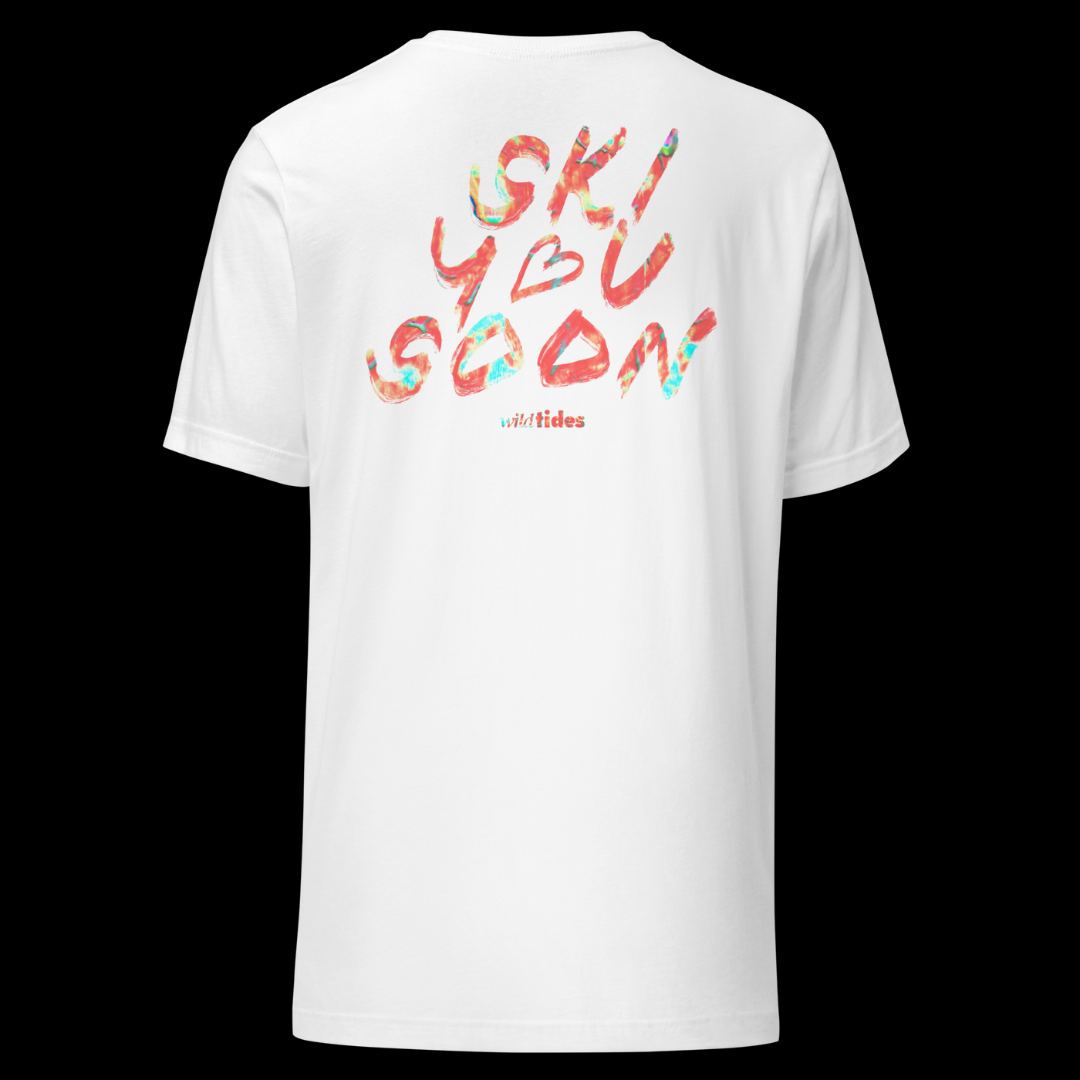 Ski You Soon – Herren T-Shirt mit Berg & Ski Typografie-Print