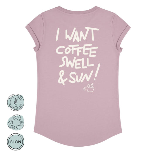 Coffee, Swell & Sun Damen T-Shirt | wildtides