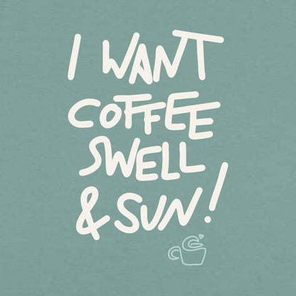 Coffee, Swell & Sun Damen T-Shirt | wildtides