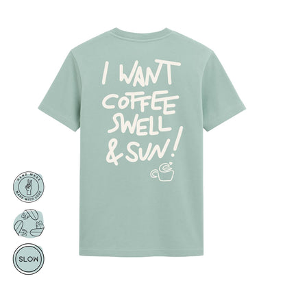 Coffee Swell Sun | Herren / Unisex T-Shirt | Wild Tides