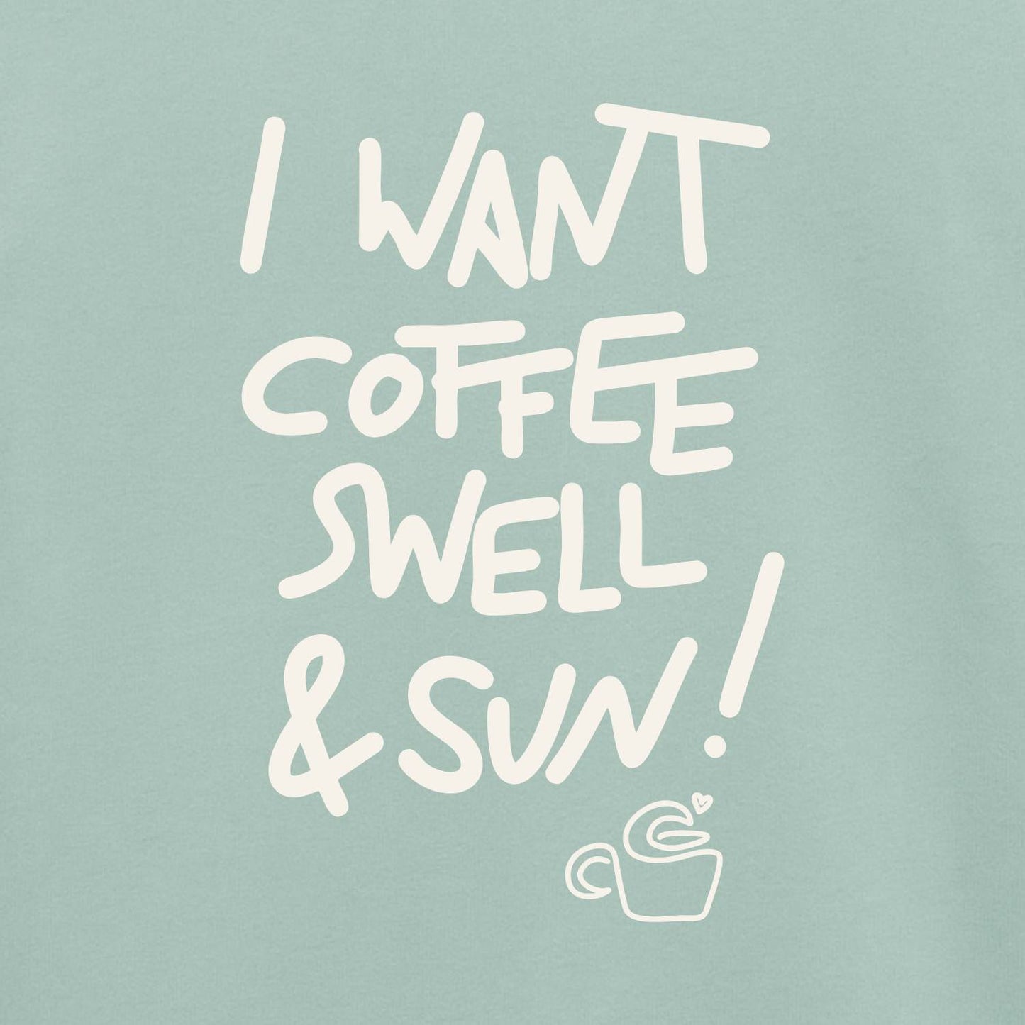 Coffee Swell Sun | Herren / Unisex T-Shirt | Wild Tides