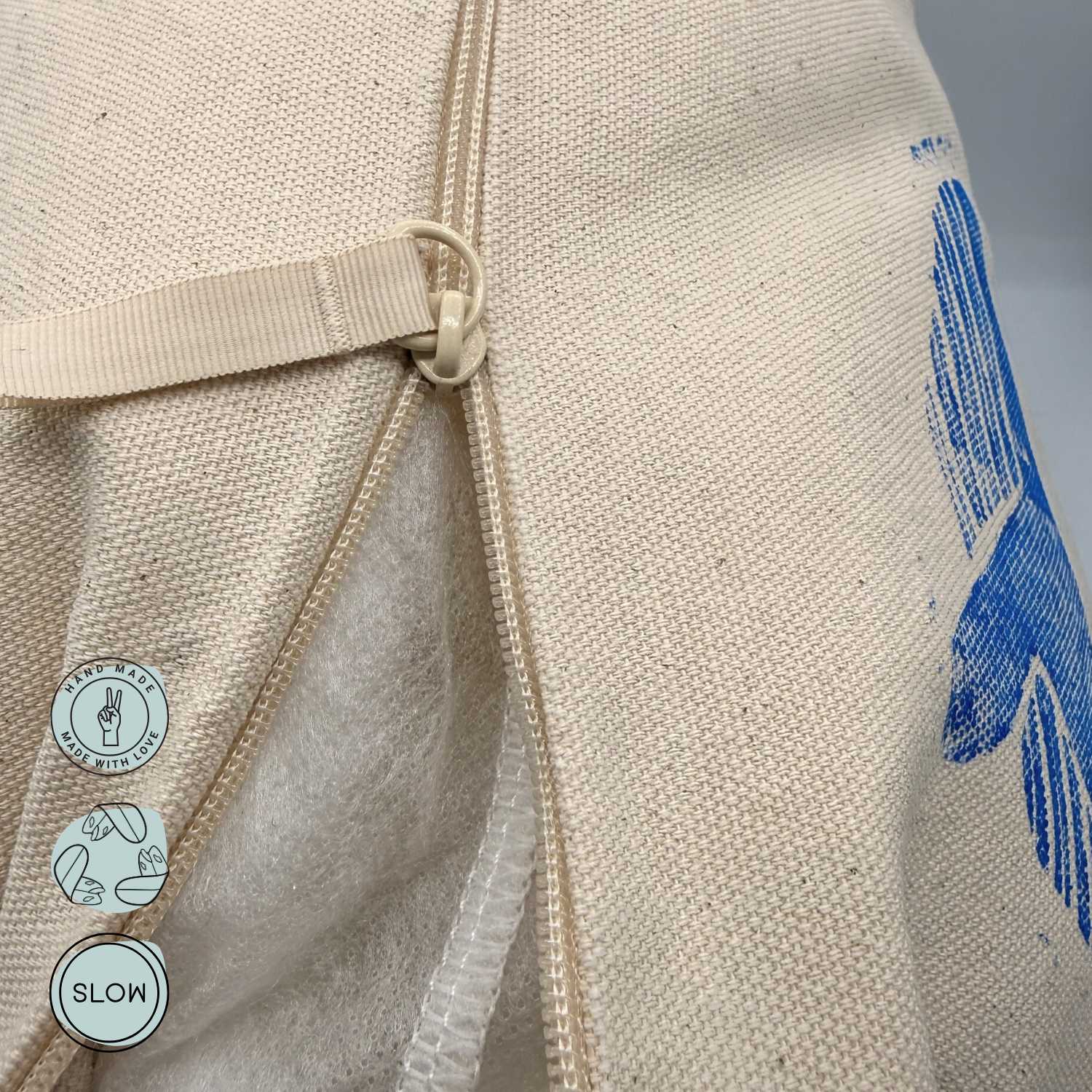 Reißverschluss am Wild Tides Kissenbezug für einfaches Abnehmen und Waschen