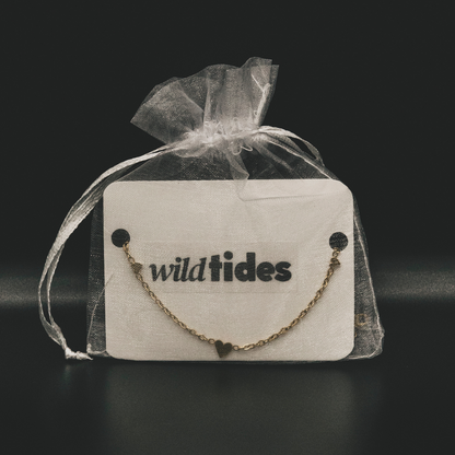 18K gold-plated heart bracelet – for women | Wild Tides