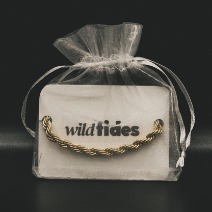 18k gold-plated cord bracelet – for women | Wild Tides