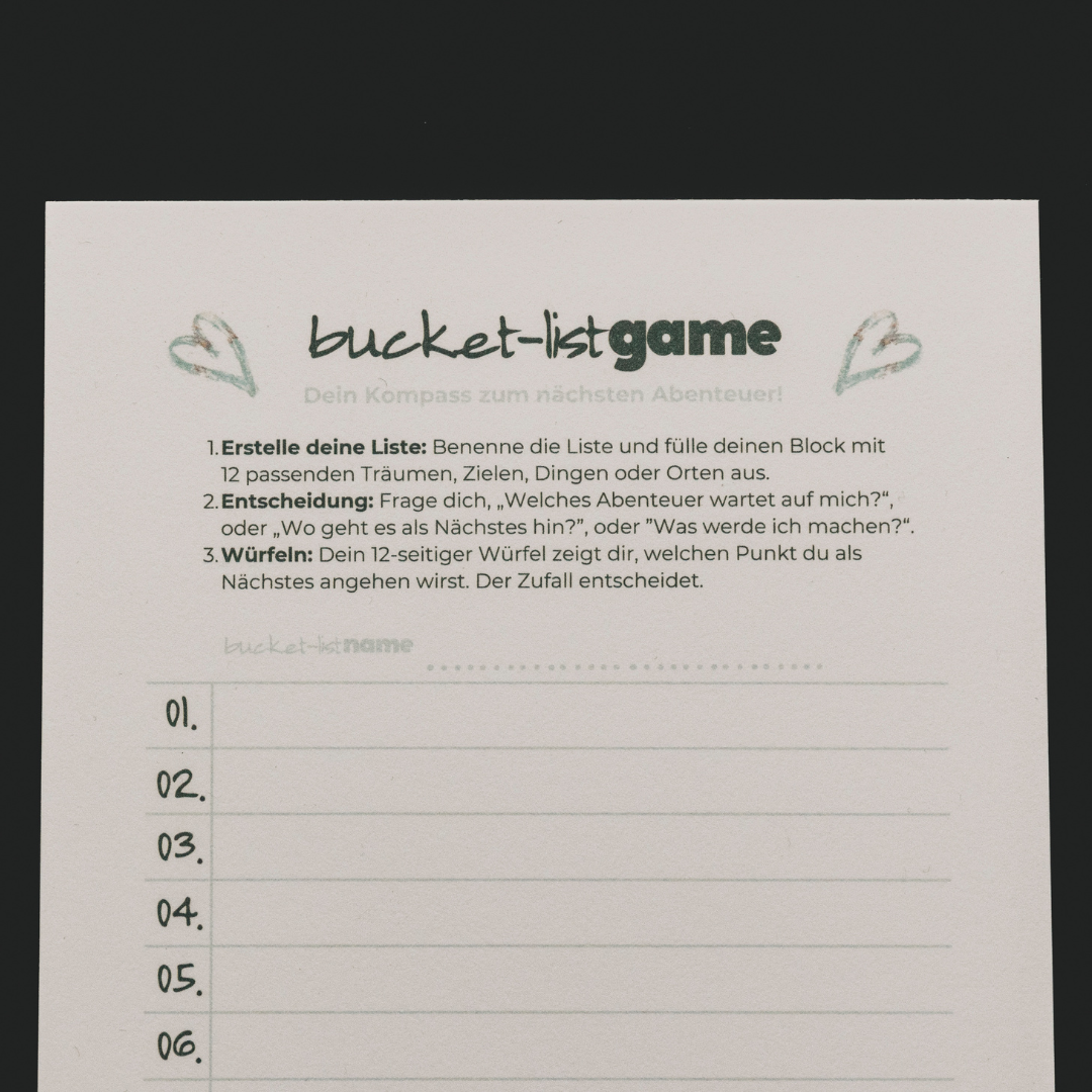 Bucketlist-Game